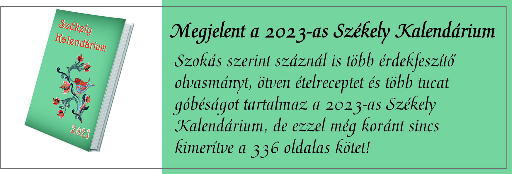 Székely Kalendárium 2023